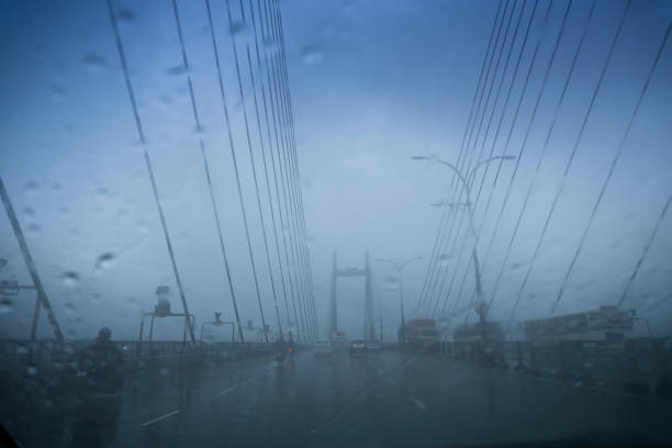 istock Vidyasagar Setu, abstract rainy day 1326481155
