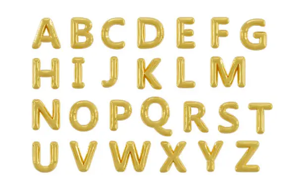 Photo of golden balloon letters