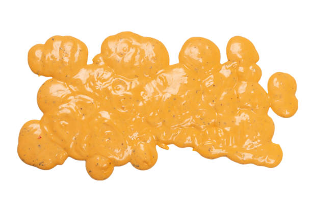 istock Whipped delicious sauce splashes isolated on a white background. 1326488264