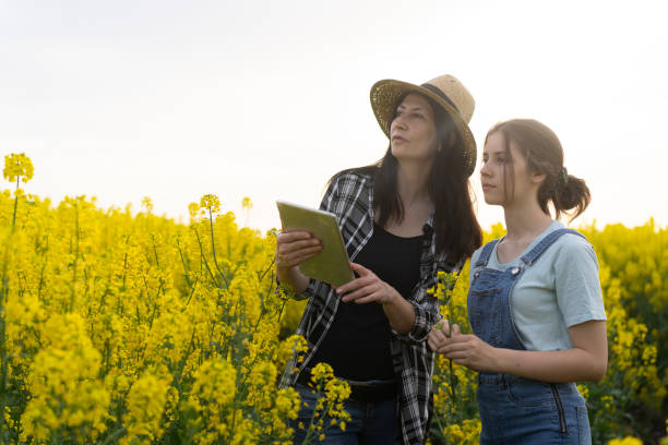 istock Farmers looking into the distance while holding an tablet 1326488743