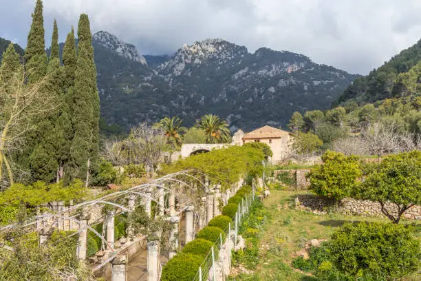 The Gardens of Alfabia at the foot of the Tramuntana Mountains between Bunyola and Sollér
