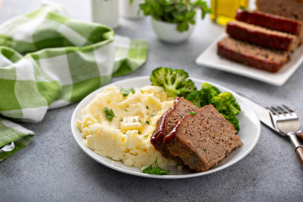 istock Meatloaf with spicy glaze 1326497463