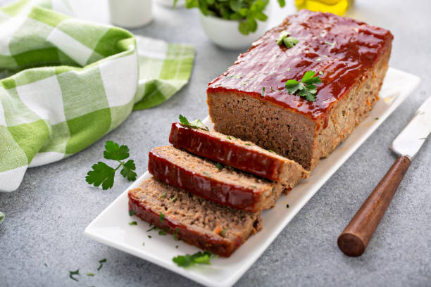 istock Meatloaf with spicy glaze 1326497481