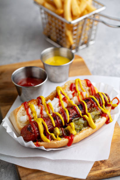 istock Classic american beef hot dog 1326498533