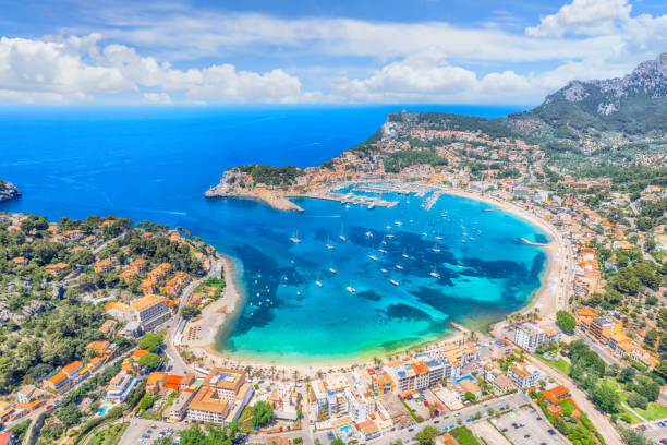 istock Aerial view of  Porte de Soller 1326502381