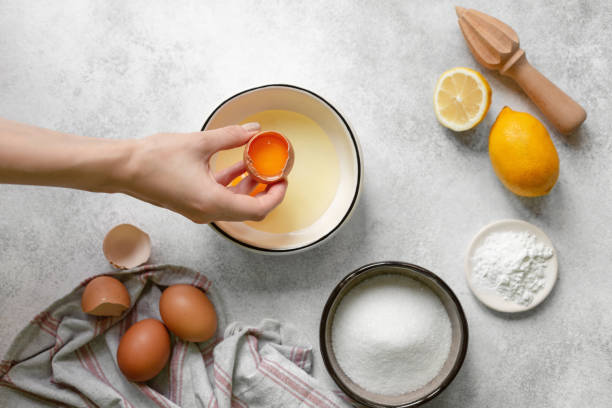 istock Process of making french meringue. Whipped eggs. 1326505801