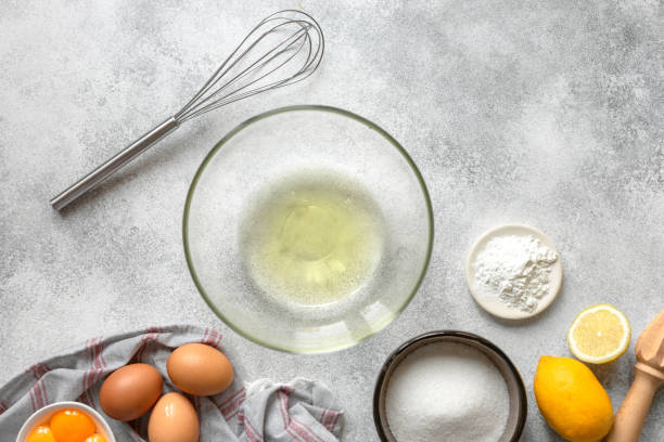 istock Process of making french meringue. Whipped eggs. 1326505808