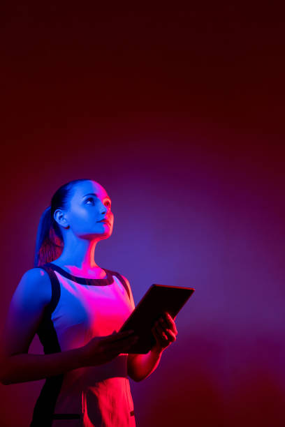 istock cyber future innovative technology neon woman 1326528548
