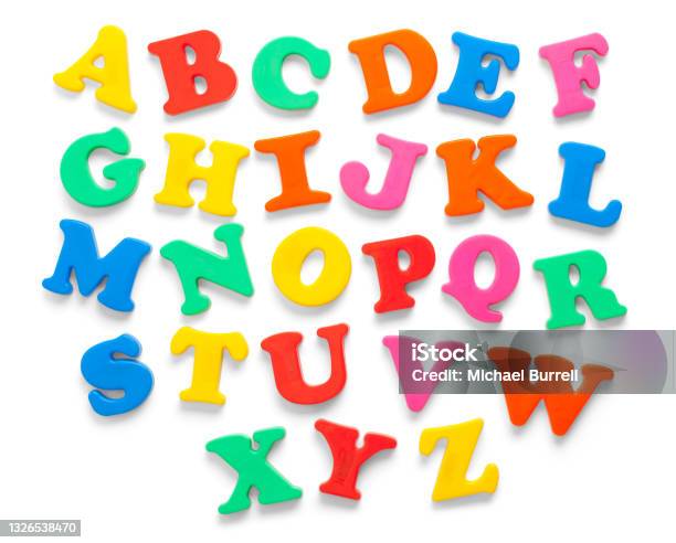 Alphabet Magnets Stock Photo - Download Image Now - Refrigerator, Magnet, Alphabet