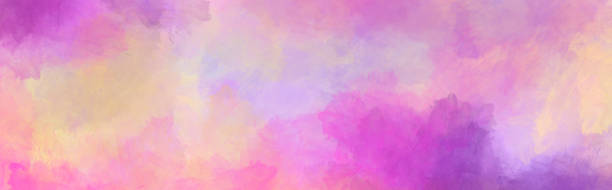 환상적인 수채화 귀여운 밝은 멀티 컬러 마젠타 핑크 배경 페인트 반점 - 2675 stock illustrations