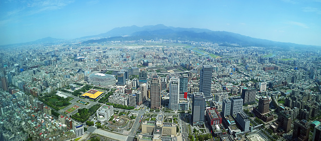 Aerial photo of Shibuya, Aoyama, Roppongi, Tokyo