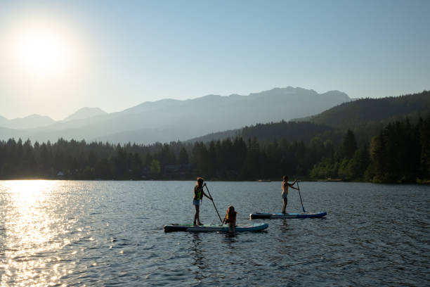istock Family on a paddle board adventure 1326551909