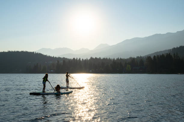 istock Family on a paddle board adventure 1326552031