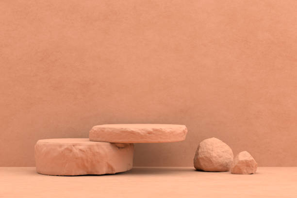 istock Abstract Podium, Rock Stone Platform Minimal Product Presentatiton 1326556262