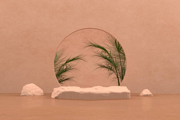 istock Abstract Podium, Rock Stone Platform Minimal Product Presentatiton 1326556311
