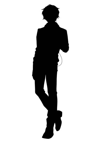 Anime Boy Silhouette Illustrations, Royalty-Free Vector Graphics & Clip Art  - iStock