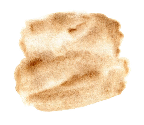 istock Brown watercolor stain with gradient. Watercolor cloud 1326565001