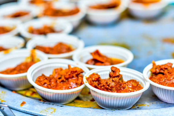 Motton Plates Arrangement In Beautiful Way Selective Focus