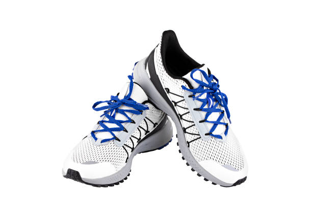 istock sports shoes white with blue isolate 1326606132