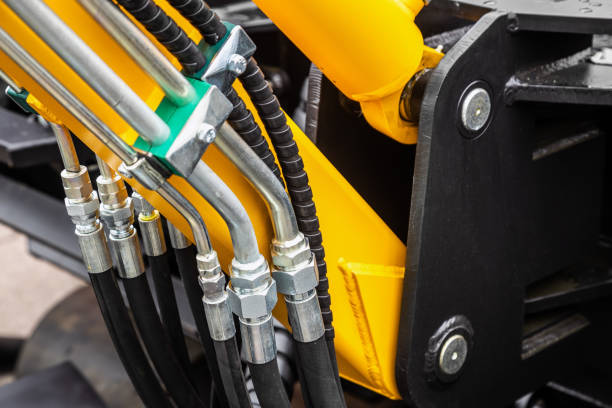istock hydraulic cylinders and hydraulic system of a tractor 1326610131