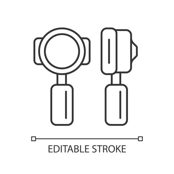 Vector illustration of Portafilter linear icon