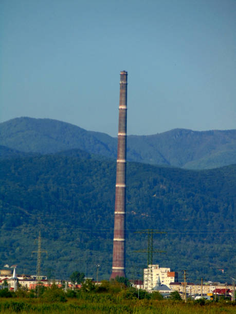 old industrial tower in Baia Mare city