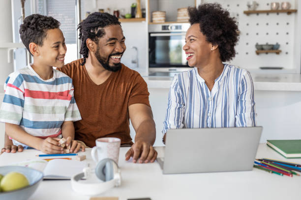 istock Family spending quality time at home together 1326619739