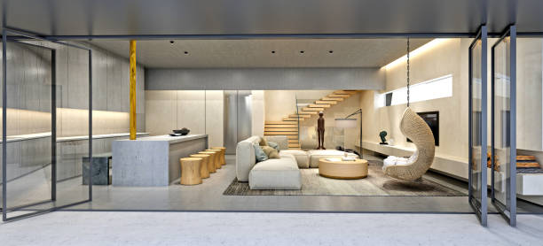 istock 3D Render of Living room 1326621351