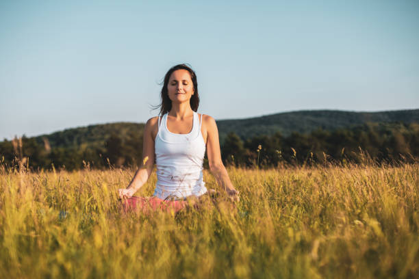 istock Yoga-Padmasana/Lotus position 1326622360