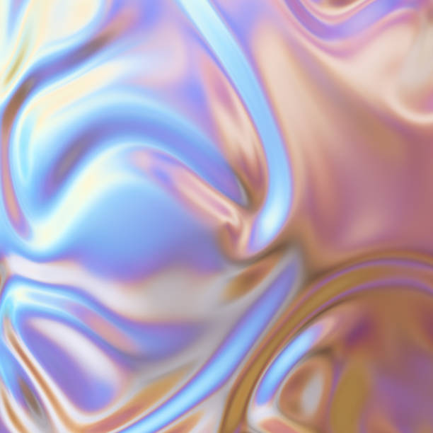 istock Trendy Iridescent Holographic Background. 3d render. 1326632858
