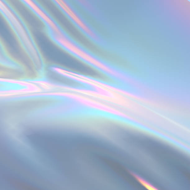 istock Modern abstract pastel iridescent holographic foil background. 3d render. 1326632934