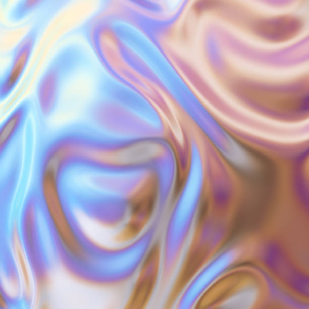 istock Trendy Iridescent Holographic Background. 3d render. 1326632941