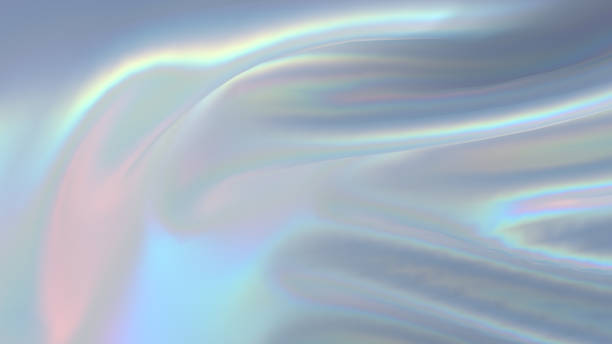 istock Modern abstract pastel iridescent holographic foil background. 3d render. 1326633469