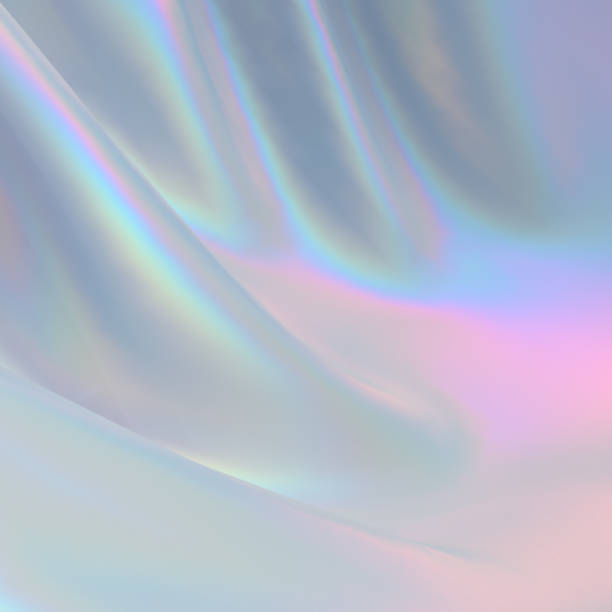 istock Modern abstract pastel iridescent holographic foil background. 3d render. 1326633557