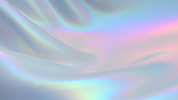 istock Modern abstract pastel iridescent holographic foil background. 3d render. 1326633608