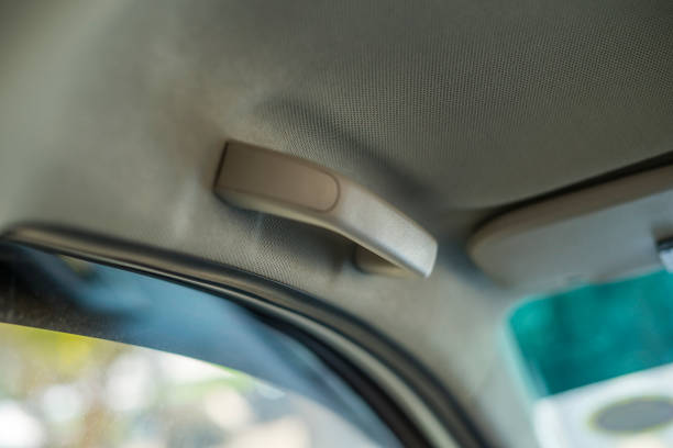 istock Car`s grab handle,Holding plastic car grab handler for the passenger. 1326633651