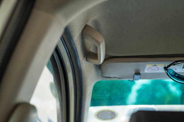 istock Car`s grab handle,Holding plastic car grab handler for the passenger. 1326633701