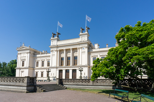 Lund, Sweden - 18 June, 2021: view of the Lund University main building