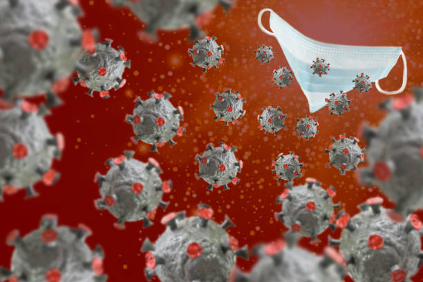 istock Medical mask protects against a virus attack 1326636936