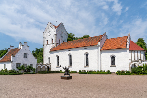 Church of the municipality Siblingen. The image shows the church, captured during summer season.
