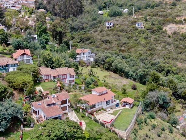 istock Colonial style houses in the mountains 1326649631