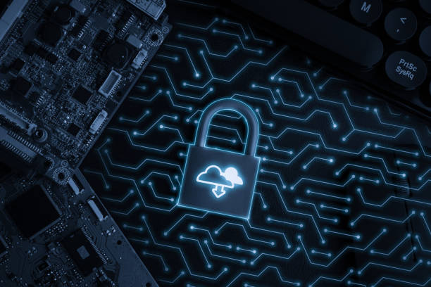istock Cloud technology icon on the key lock for online shopping global business concept 1326651379