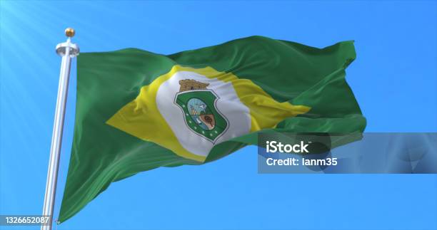 Ceara State Flag Brazil Stock Photo - Download Image Now - Ceará State - Brazil, Banderole, Brazil