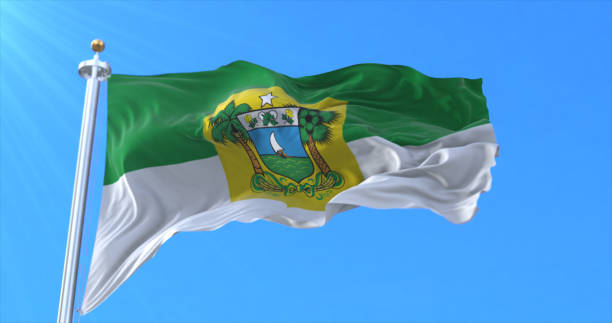 bandera del estado de rio grande do norte, brasil - state representatives fotografías e imágenes de stock