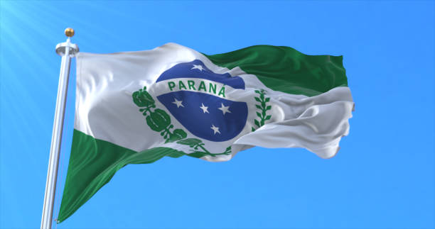 istock Parana state flag, Brazil 1326652203