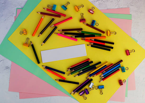 istock Stationery for school. With place for text 1326652391