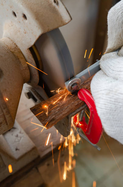 istock The craftsman adjusts the nut to the size. 1326656235