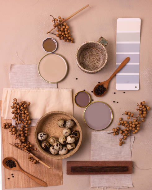 istock Color palette mood board for interior design and decor 1326670049