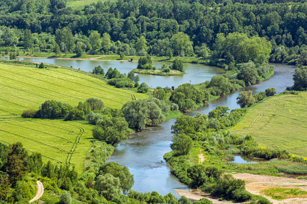 포프라드 강의 풍경, 슬로바키아 - 16187 뉴스 사진 이미지