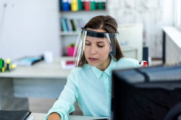 istock In the office during the COVID 19 pandemic 1326676297